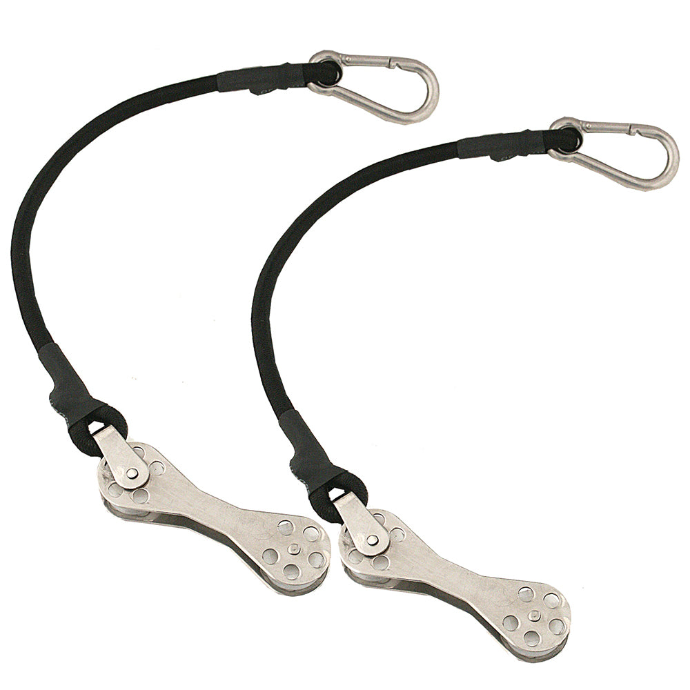 TACO Marine Shock Cord with Double Pulley, 12 in, 2pk