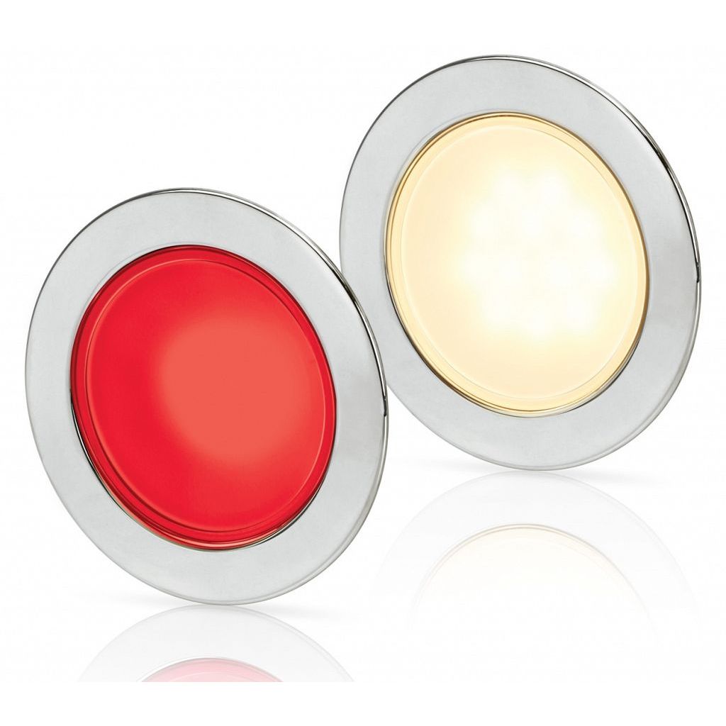 Hella Marine EuroLED 95 Gen 2 LED Downlight, 9-33V, IP6K9K, SS316 Trim, PWM Dimmable, Spring Clip Recess Mount