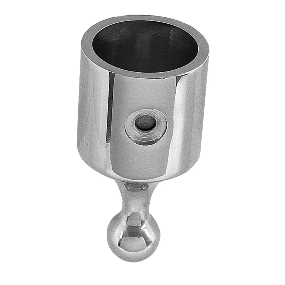 TACO Marine Ball & Socket Top Cap, For 7/8 in Tube, SS316L, Set Screw