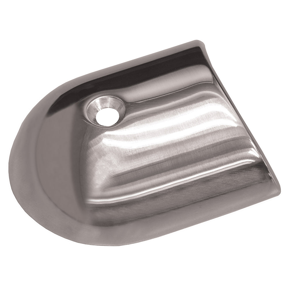 TACO Marine Rub Rail End Cap, For V21-9502, 2-19/64 in Width, SS316, Polished
