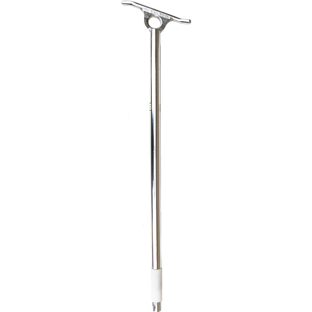 TACO Marine Transom Cross Tie Cleat XL, For 1-7/8 in Rod Holders, 5/8 in Dock Lines, Brushed Aluminum