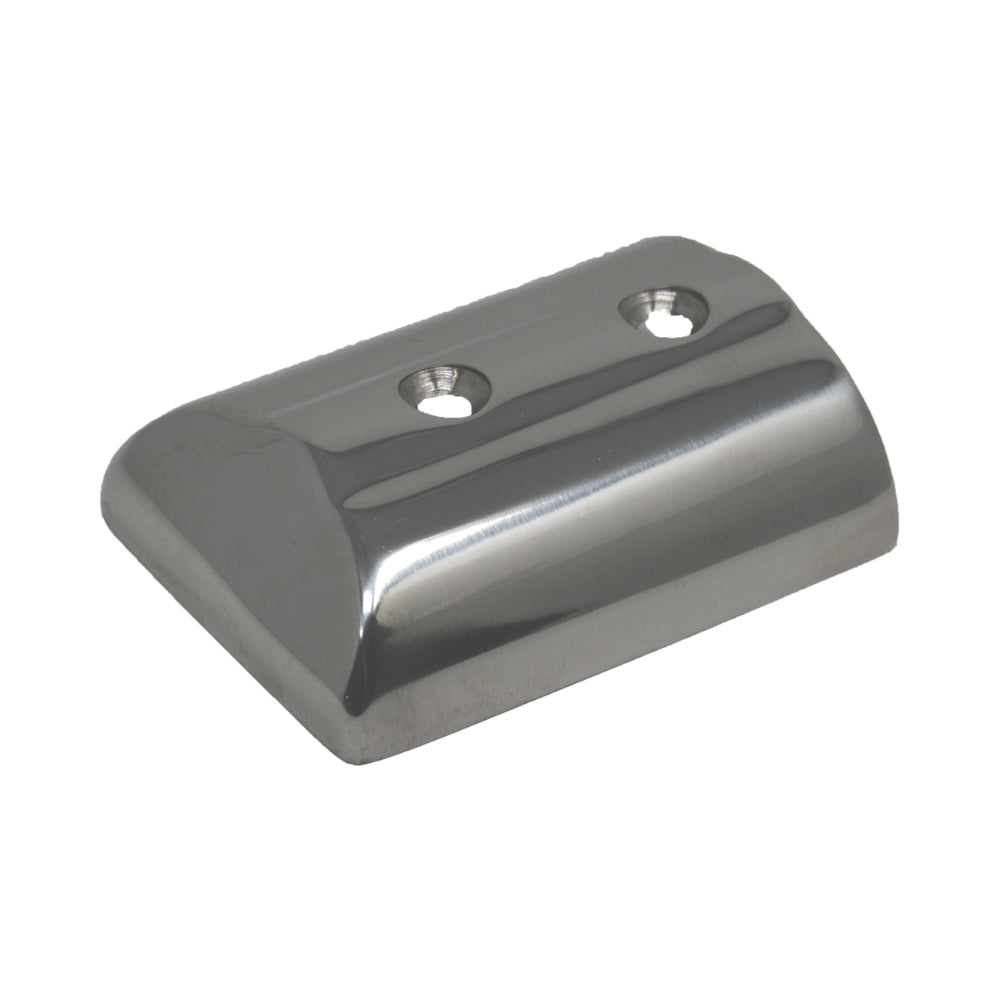 TACO Marine SuproFlex Small Rub Rail End Cap, For V11-9960, Type-316L SS, Mirror Polish