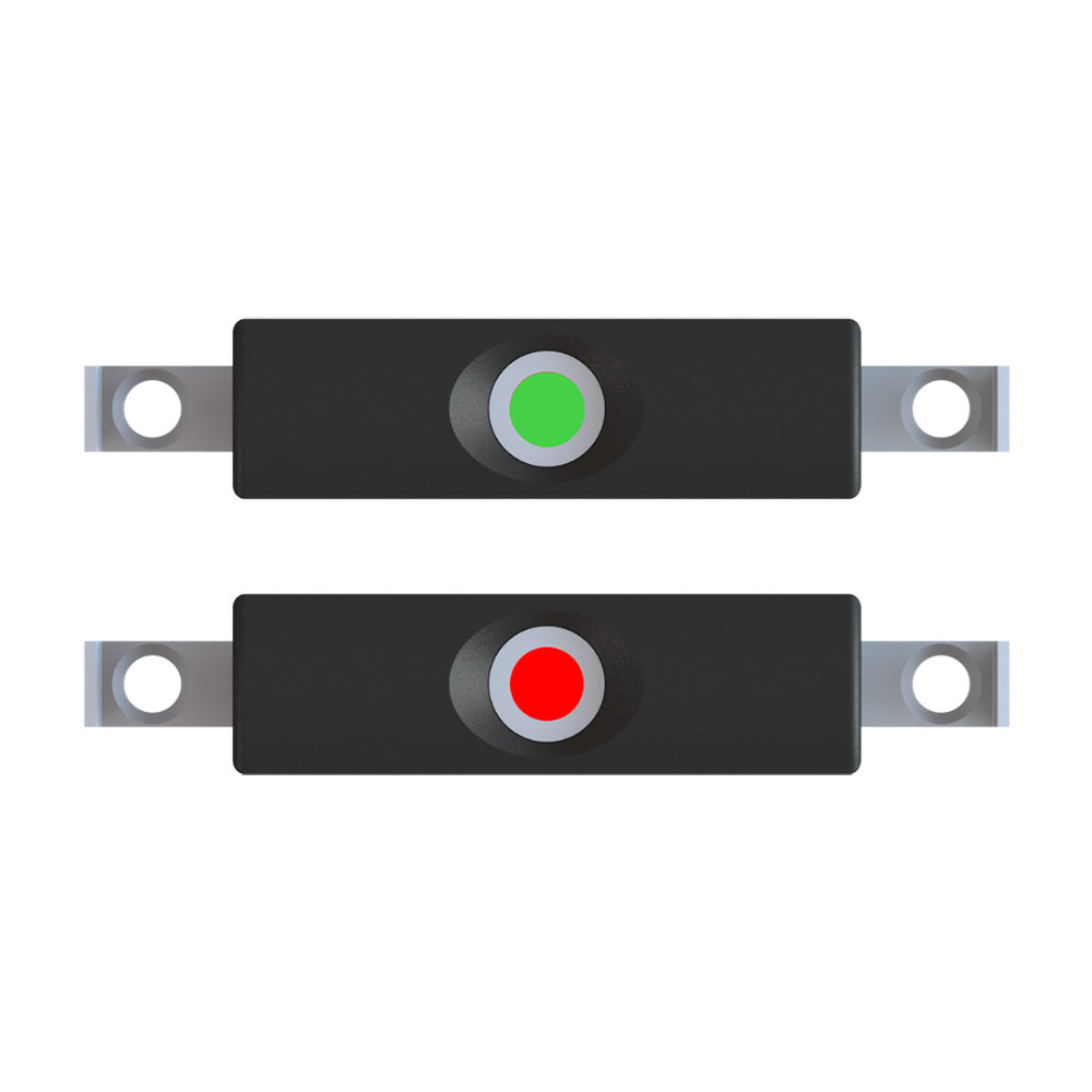 TACO Marine SuproFlex Rub Rail Mounted LED Navigation Light Set, For V11-9960 V11-9990 V11-9950, 12-14VDC, IP68, Red/Green Pair
