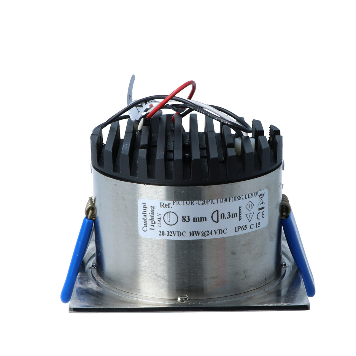 Cantalupi - Pictor Downlight - 10W, 3000K, 83MM, 20-32V, IP65 (D3-PIC90-L1030-SL-SS-23-6500)