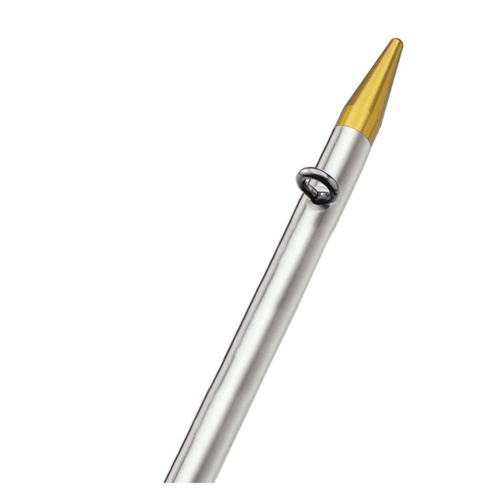 TACO Marine OC Series Center Rigger Pole, For 1-1/8 in Mounts, Telescoping, Anodized Aluminum