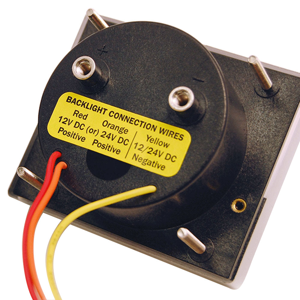 Blue Sea Systems DC Zero Center Analog Ammeter with Shunt, 2.75in Face, 50mV External Shunt, Backlit Meter Face