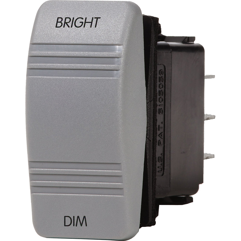 Blue Sea Systems Contura III Dimmer Control Rocker Switch, For Deckhand Dimmer, SPDT, (ON)-OFF-(ON), 20A 12V, 15A 24V