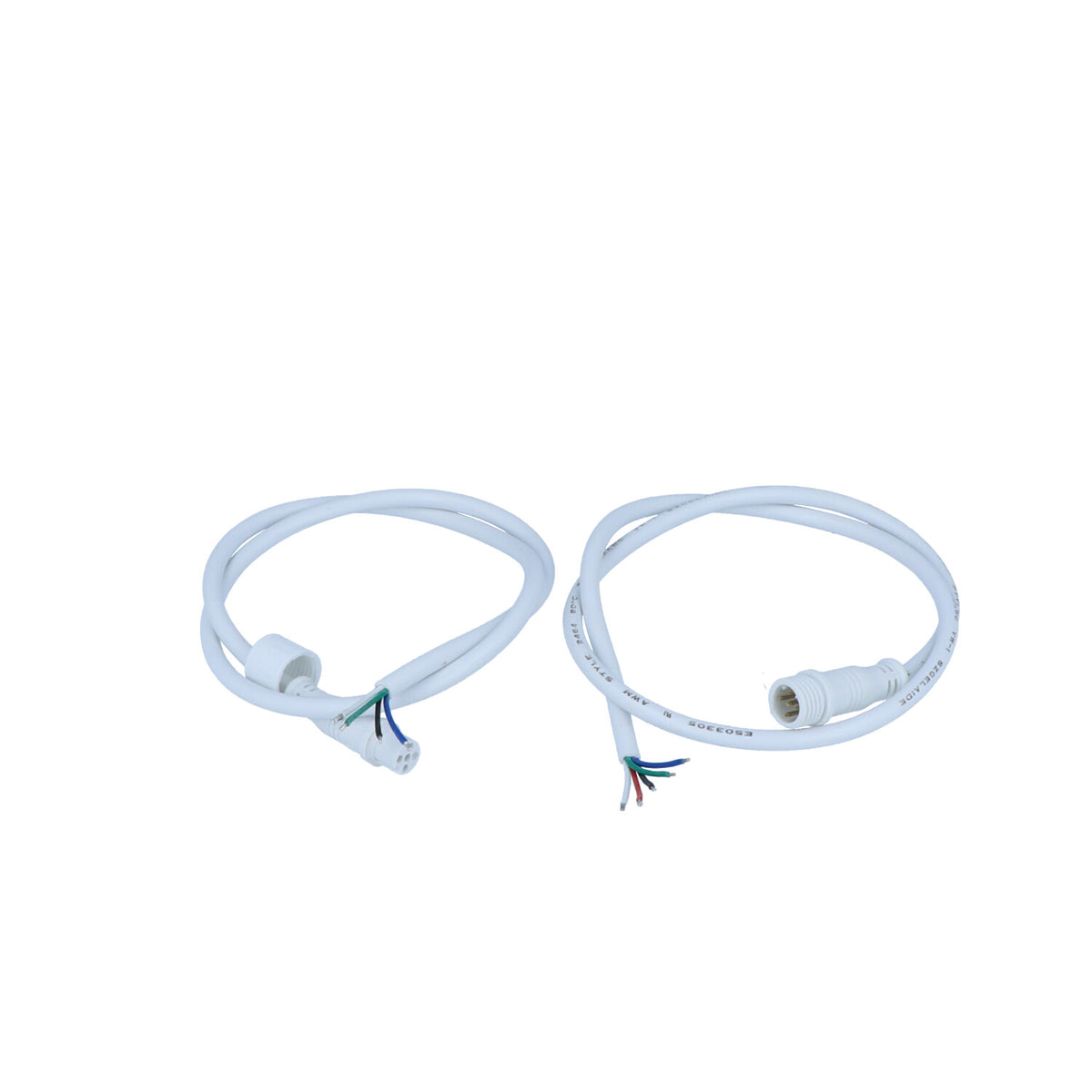 Apollo - 5 Conductor RGBW Cable - Male/Female Connectors, 20 Inches