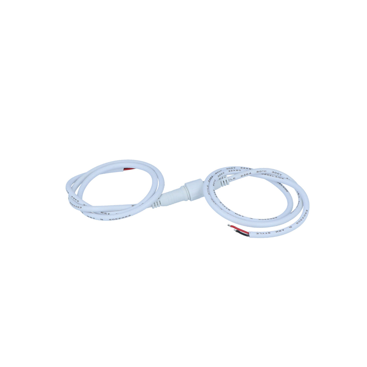 Apollo - 2 Conductor single color cable with male/female connectors, 20 inches