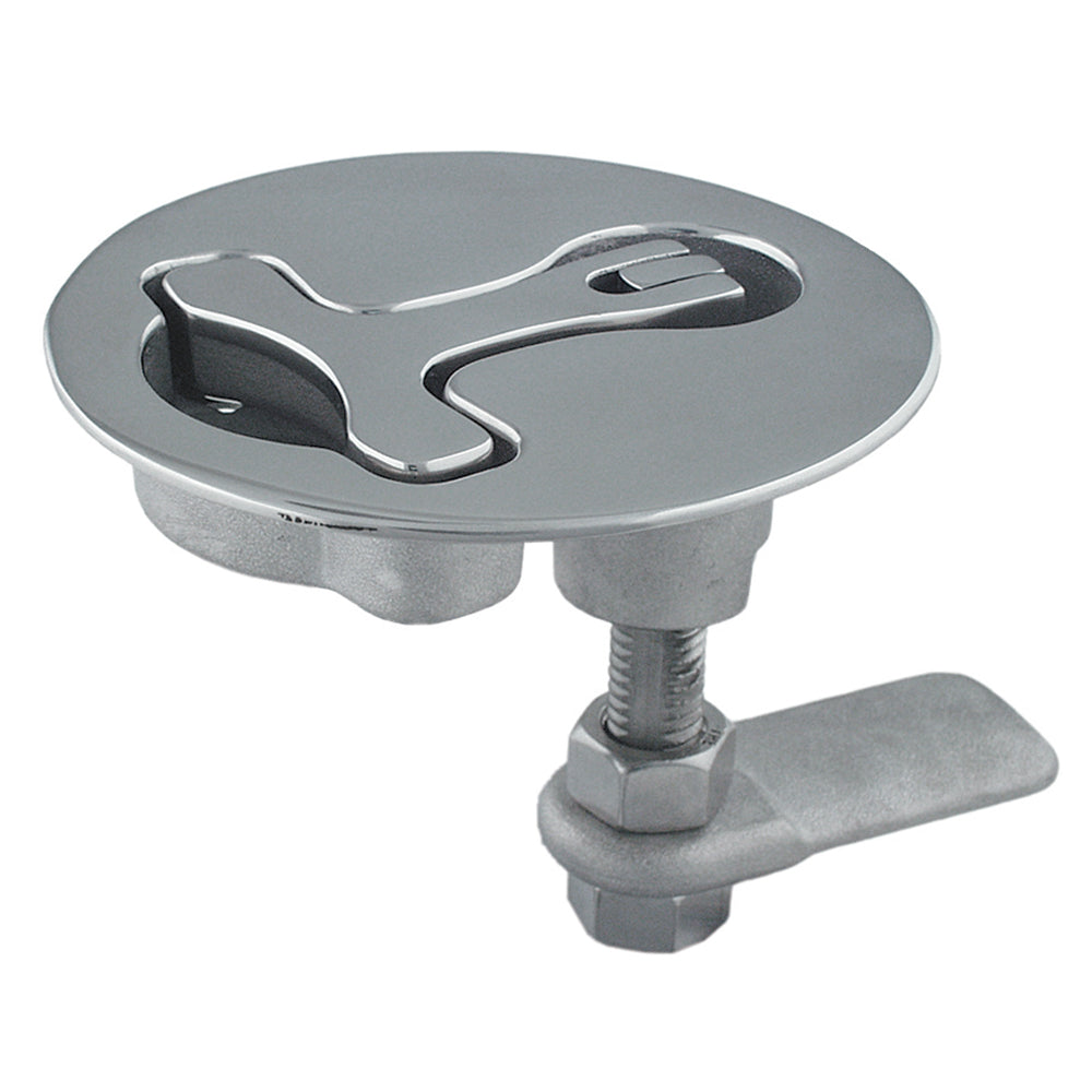 TACO Marine Latch-tite Round Lifting Handle, Cast Type 316 SS, Polished Finish, Anti-Rattle