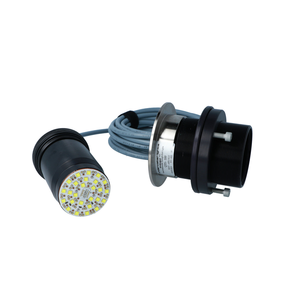 UWL - QTS 100 High Voltage Underwater Light - GRP, Titanium, Flush Mount, 20000Lm
