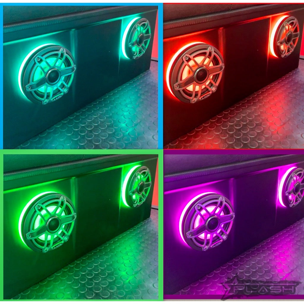 Plash - JL Audio M3/M6 880X CANS (PAIR) LED Speaker Ring - RGB, 12V, IP67 (SPKR-KIT-JL-M6-880CANS)