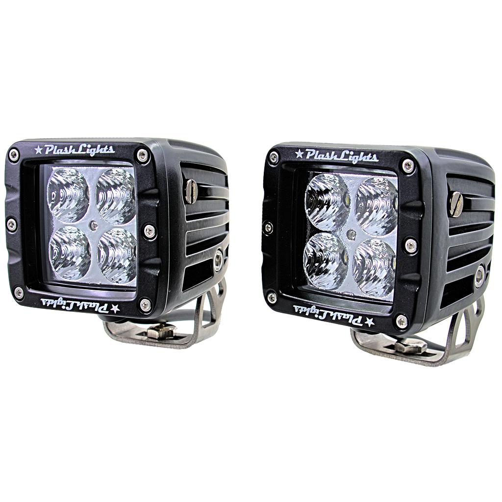 Plash - Cube Flood Light - 40W, 35°, 5200Lm, IP69K, 9-36V, 6000K, Cool White (40-FL)