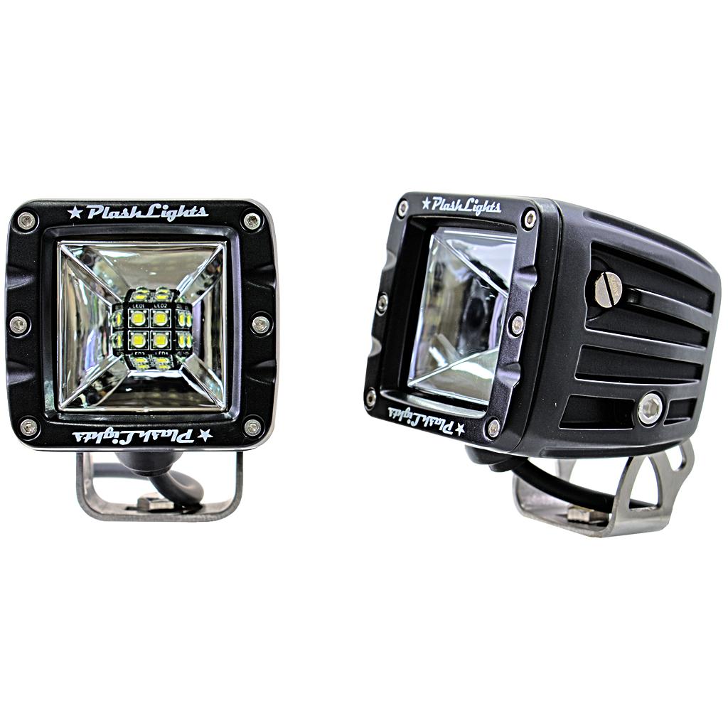 Plash - Cube Flood Light - 40W, 35°, 5200Lm, IP69K, 9-36V, 6000K, Cool White (40-FL)