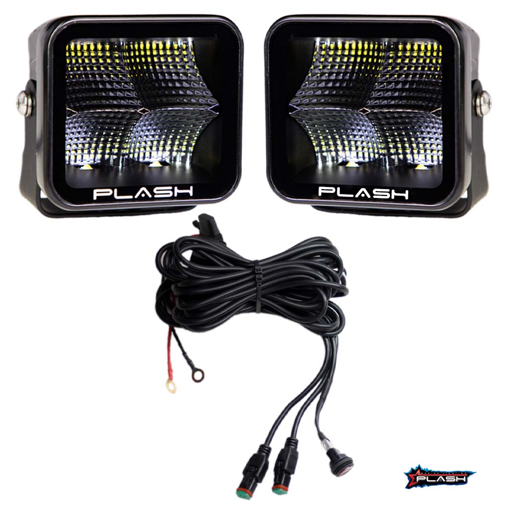 Plash - X2 Cube Flood Light - 40W, IP67, 6000K, Cool White, 4800lm