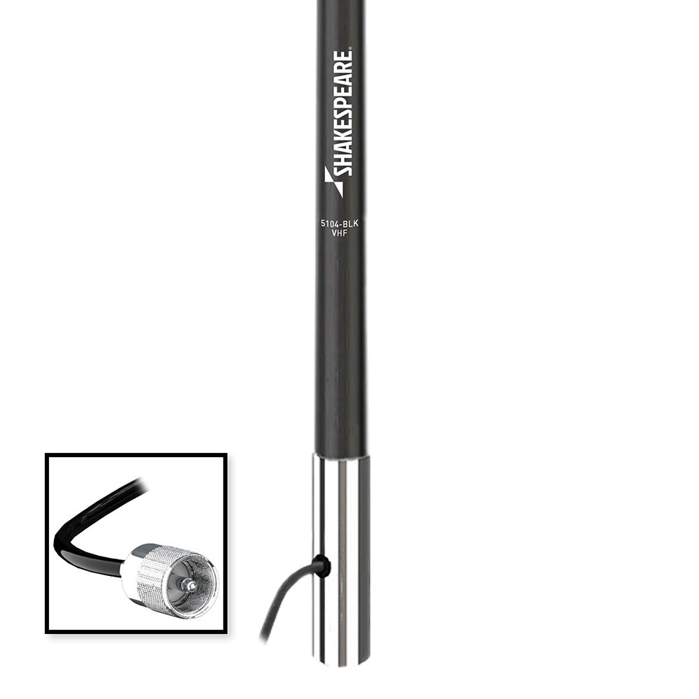 Shakespeare - VHF 5104 Black Antenna Classic with 15' RG-58 Cable