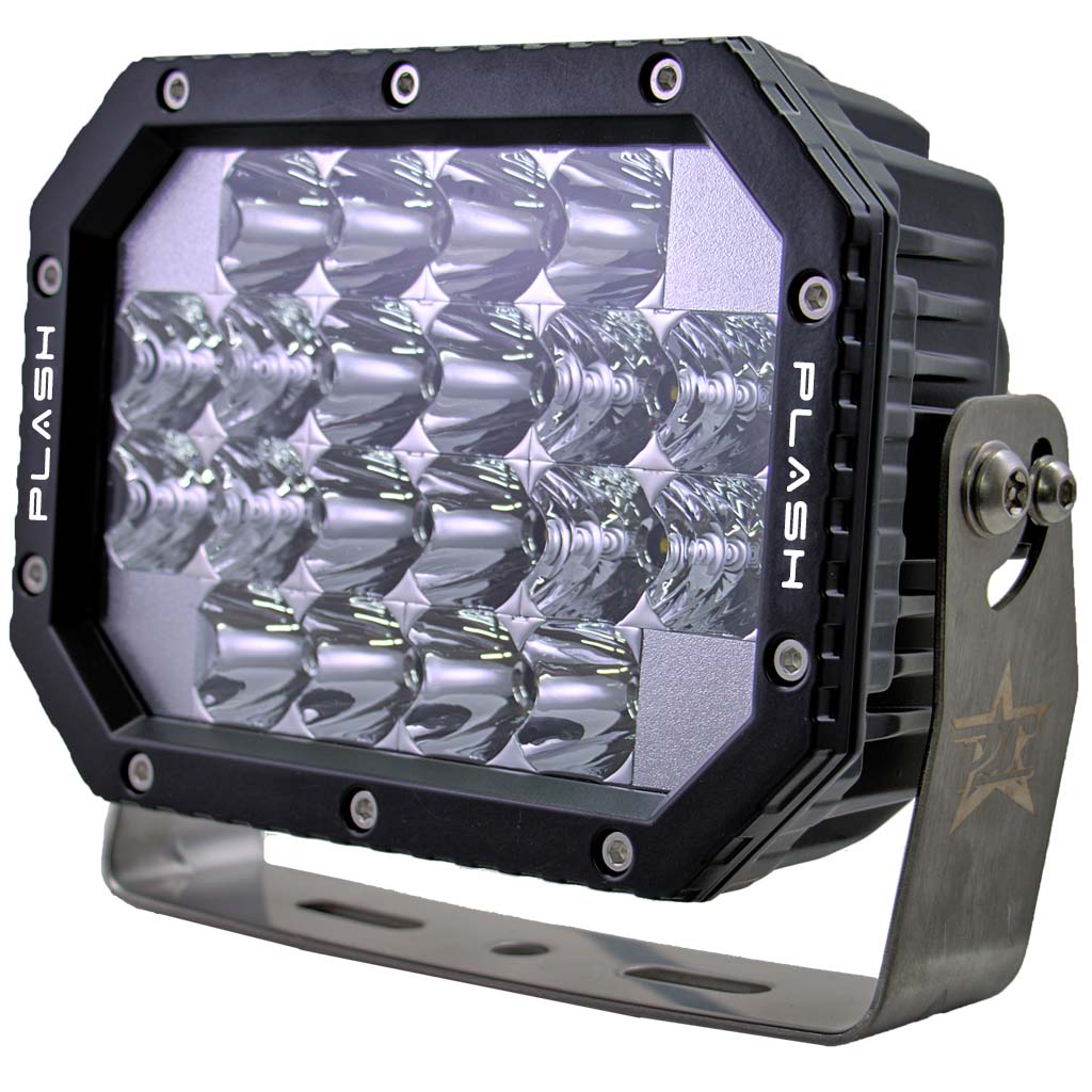 Plash - Quad LED Search Light - 60W, IP69K, 9-36V, 5400lm