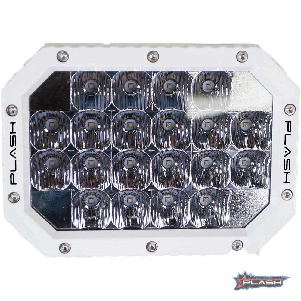 Plash - Quad LED Search Light - 60W, IP69K, 9-36V, 5400lm