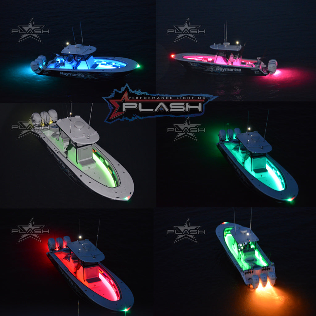 Plash - Grande Underwater Transom Light - 180W, 12V, IP68, 10.5A, 7160Lm