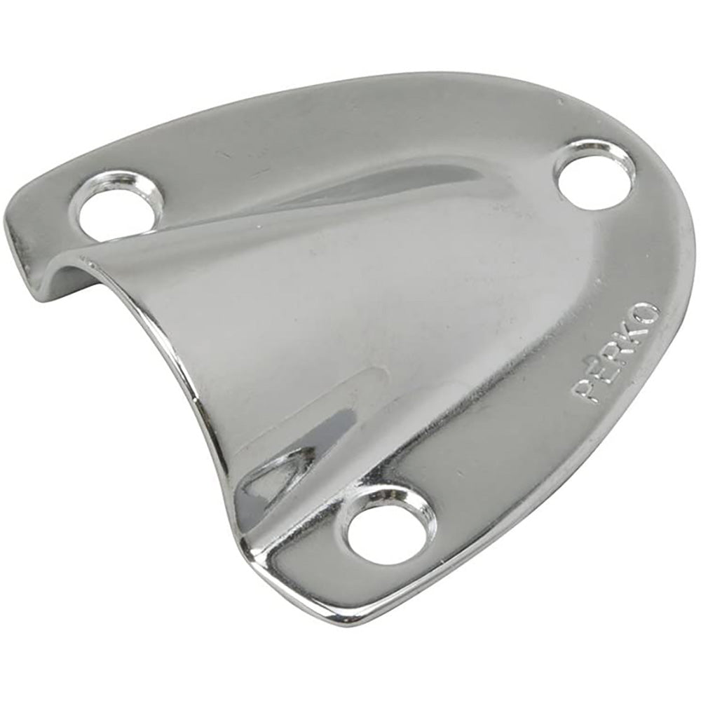 Perko Clam Shell Ventilator, Polished Stainless Steel