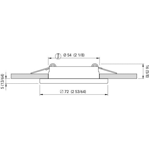 Quick Marine EDWIN N LED Downlight - 10-30V, 2W, 0.08A, IP40
