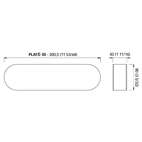 Quick Marine - PLATO 30 Wall Light - Stainless Steel, 0.46A, 11.1W, 20-30V, Dimmable