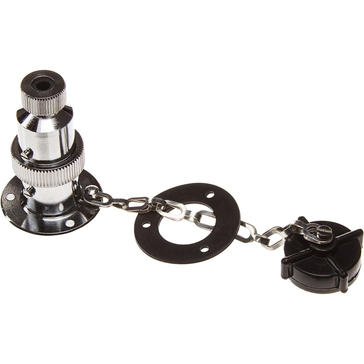 Hella Marine 4-Pole Plug & Socket, Water-Resistant, Chrome-Plated Brass, Socket Cap, For 6.5mm Cable