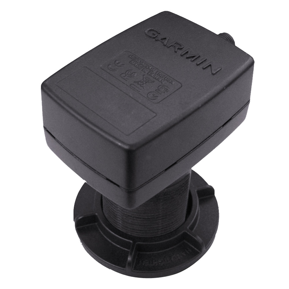 Garmin Intelliducer NMEA 2000 Thru-Hull Depth/Temp Transducer, 0-12° Deadrise, 150W, 160 kHz, 900 ft Max Depth