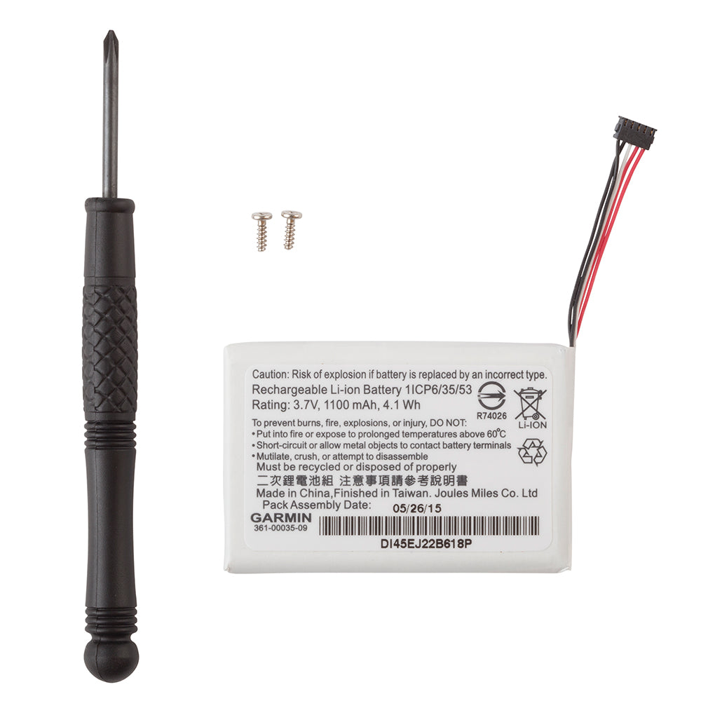 Garmin Lithium-Ion Battery Pack, For TT 15 mini/T 5 mini, Not Compatible with TT 15/T 5, 16-30 Hour Battery Life