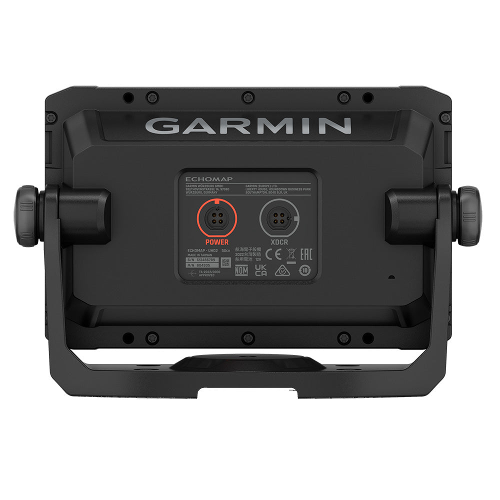 Garmin ECHOMAP UHD2 54cv 5 in Chartplotter/Fishfinder Combo, GT20-TM Transducer Included, Keyed Display, Traditional CHIRP, ClearVü, BlueChart g3, Wi-Fi