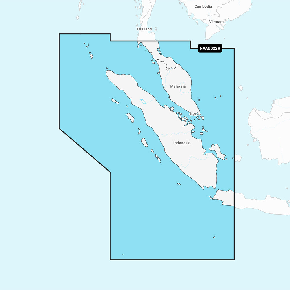 Garmin Navionics Vision+ NVAE022R Marine Chart Card, Sumatra Coverage, microSD/SD, 1-Year Subscription