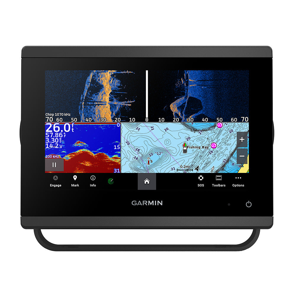Garmin GPSMAP 743xsv 7" Chartplotter/Fishfinder Combo, Touchscreen, SideVü Sonar, ClearVü Sonar, Navionics+ Built-In