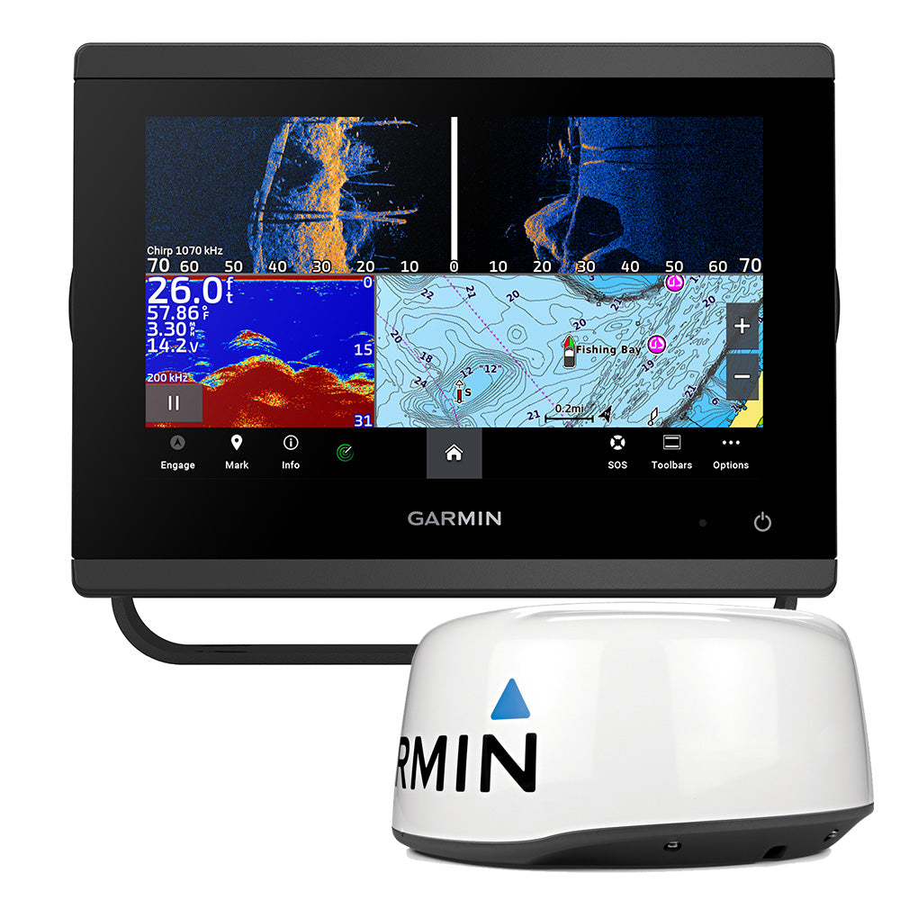 Garmin GPSMAP 743xsv Chartplotter/Fishfinder, 7in, Navionics+, UHD SideVu/ClearVu, GMR 18 HD+ 4kW Radar