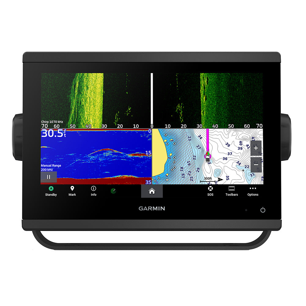 Garmin GPSMAP 943xsv Chartplotter/Fishfinder, 9in Touchscreen, Navionics+ Charts, UHD SideVü/ClearVü, No Transducer