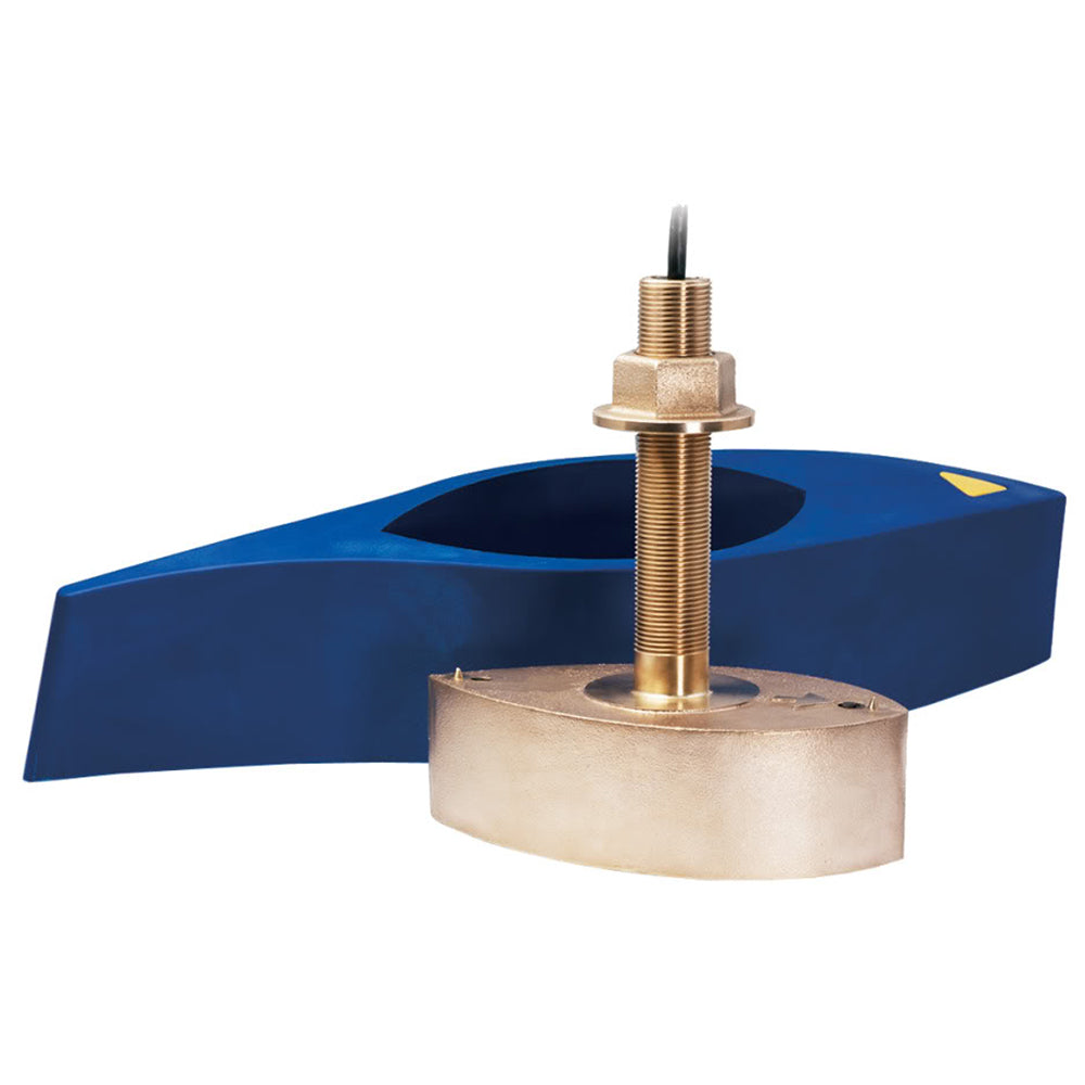 Furuno - 526T-HDD Bronze Broadband Thru-Hull Transducer with Temp, Built-In Diplexer & Hi-Speed Fairing Block 1kW (10-Pin)