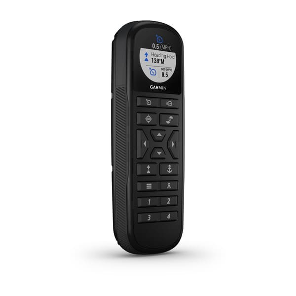 Garmin Force Trolling Motor Floating Remote Control, For Force and Force Kraken Trolling Motors, Sunlight-Readable Transflective Display, Point-and-Go Gesture Steering, User-Programmable Keys, Water-Resistant