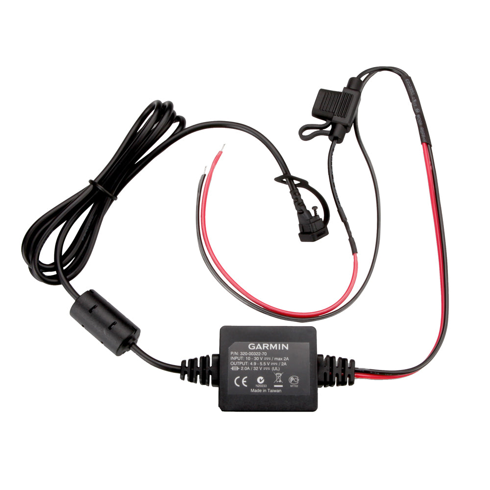Garmin zumo Motorcycle Power/Ground Cable, For zumo 350LM/390LM/395LM/396LMT-S