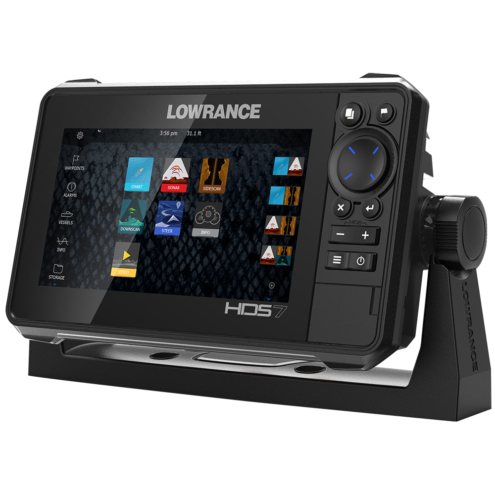 Lowrance - HDS-7 LIVE with Active Imaging 3-in-1 Transom Mount & C-MAP Pro Chart