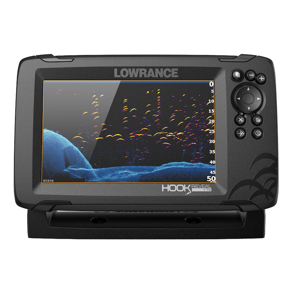 Lowrance - HOOK Reveal 7 Chartplotter/Fishfinder with TripleShot Transom Mount Transducer & US Inland Charts