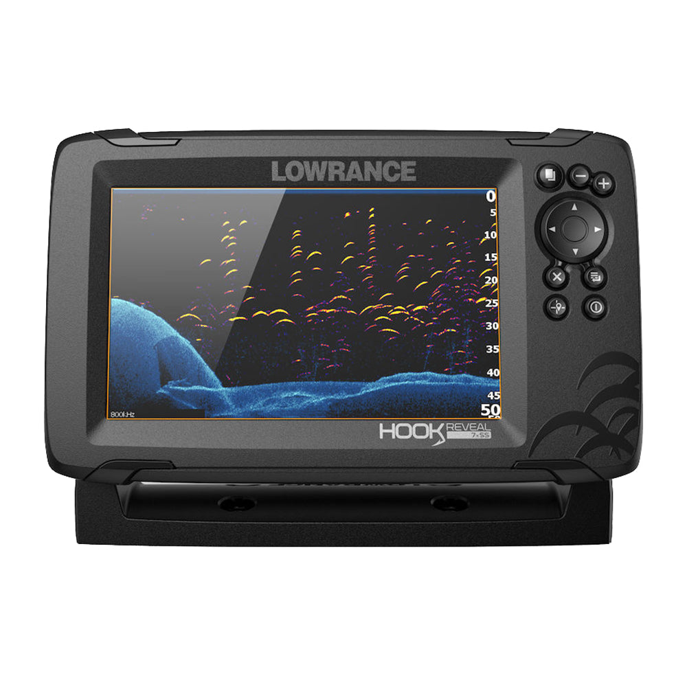 Lowrance - HOOK Reveal 7x Fishfinder with SplitShot Transom Mount Transducer
