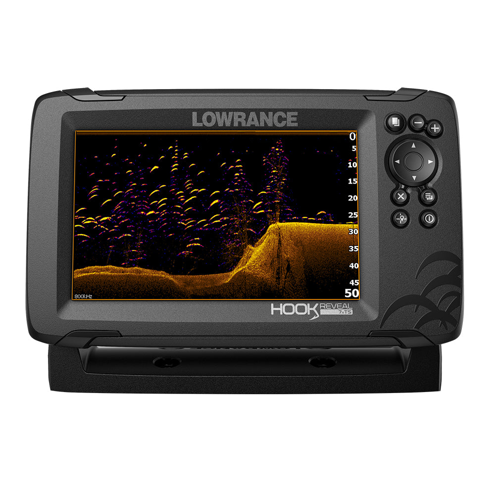 Lowrance - HOOK Reveal 7x Fishfinder with TripleShot Transom Mount Transducer