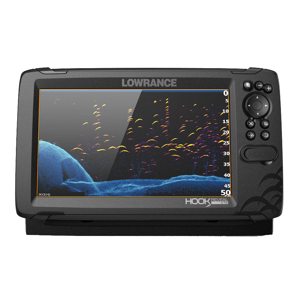 Lowrance - HOOK Reveal 9 Chartplotter/Fishfinder with TripleShot Transom Mount Transducer & US Inland Charts