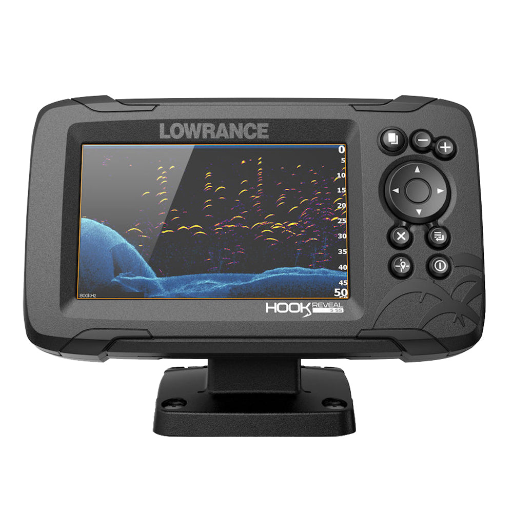 Lowrance - HOOK Reveal 5 Combo with 50/200kHz HDI Transom Mount & C-MAP Contour + Card