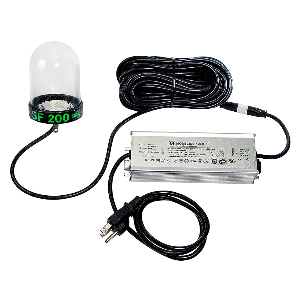Hydro Glow - LED Underwater Dock Light - 200W, 50' Cord, Blue