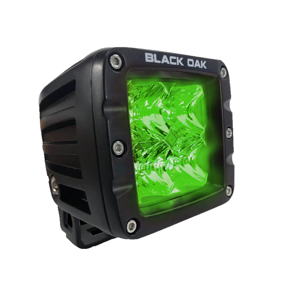 Black Oak - Green Hog Hunting Flood Pod - Black, 2"