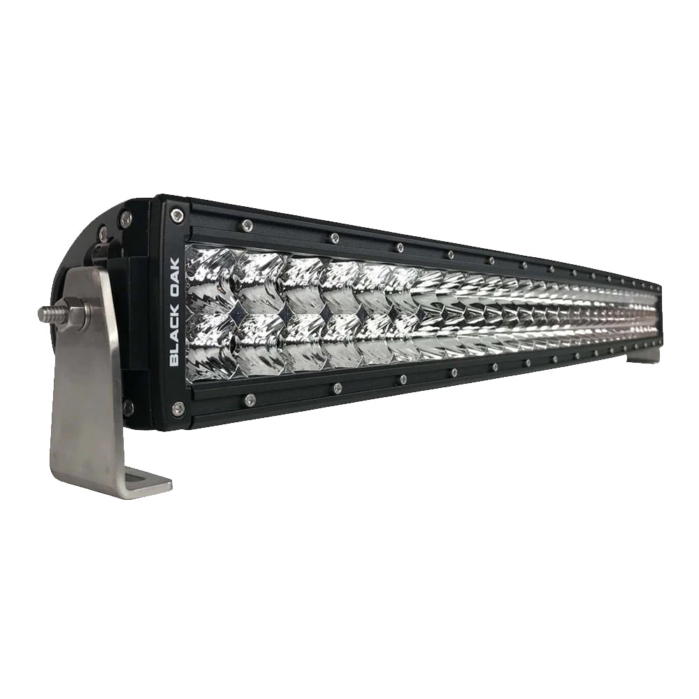 Black Oak - Pro Series Curved Double Row Combo Light Bar - 30", 300W, Black