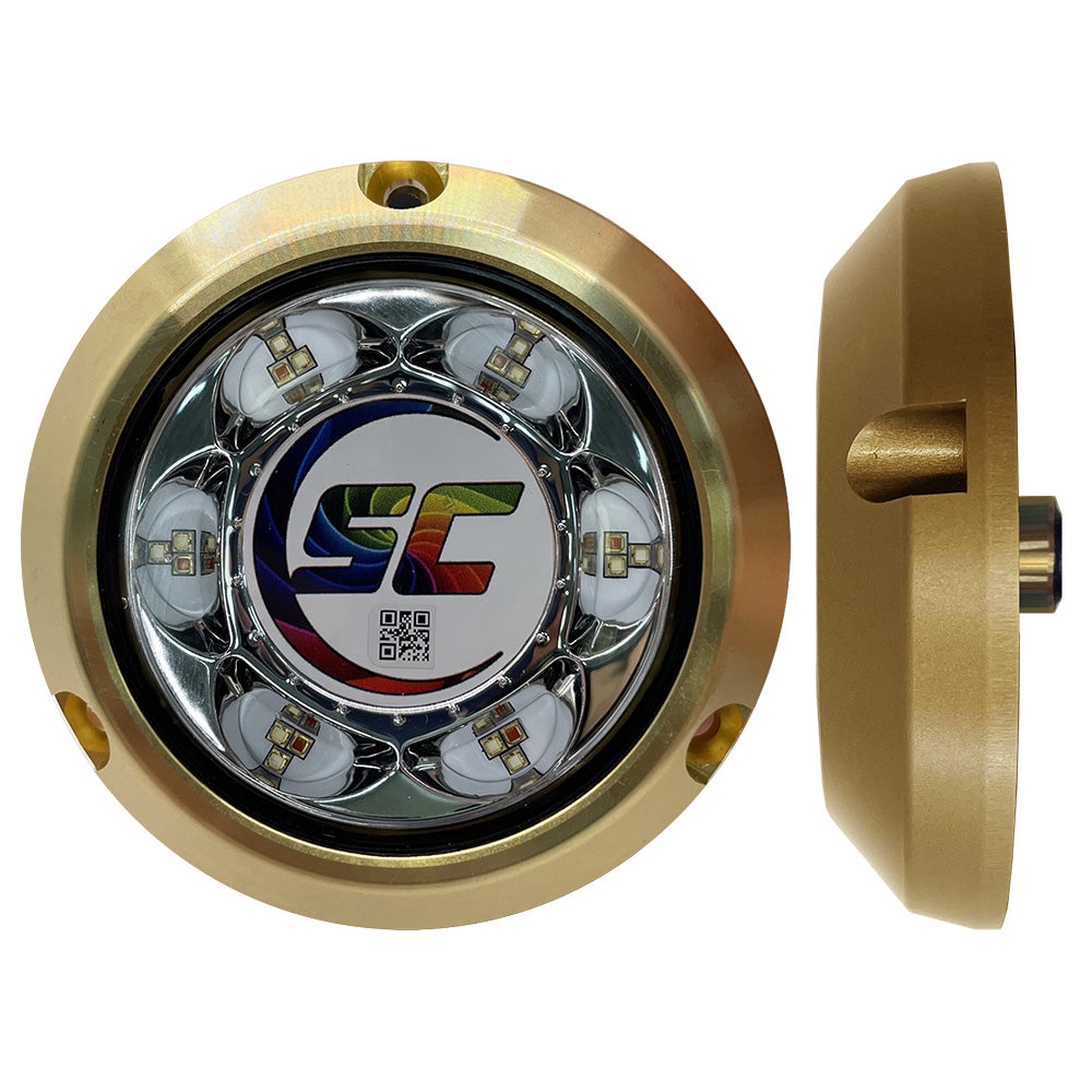 Shadow-Caster - SC3 Series CC Underwater Light - Full Color, Bronze, Surface Mount, 3000Lm