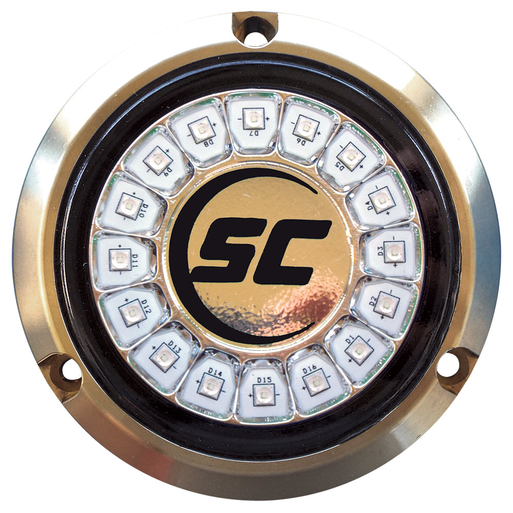 Shadow - Caster Great White Single Color Underwater Light, 16 LEDs, Bronze