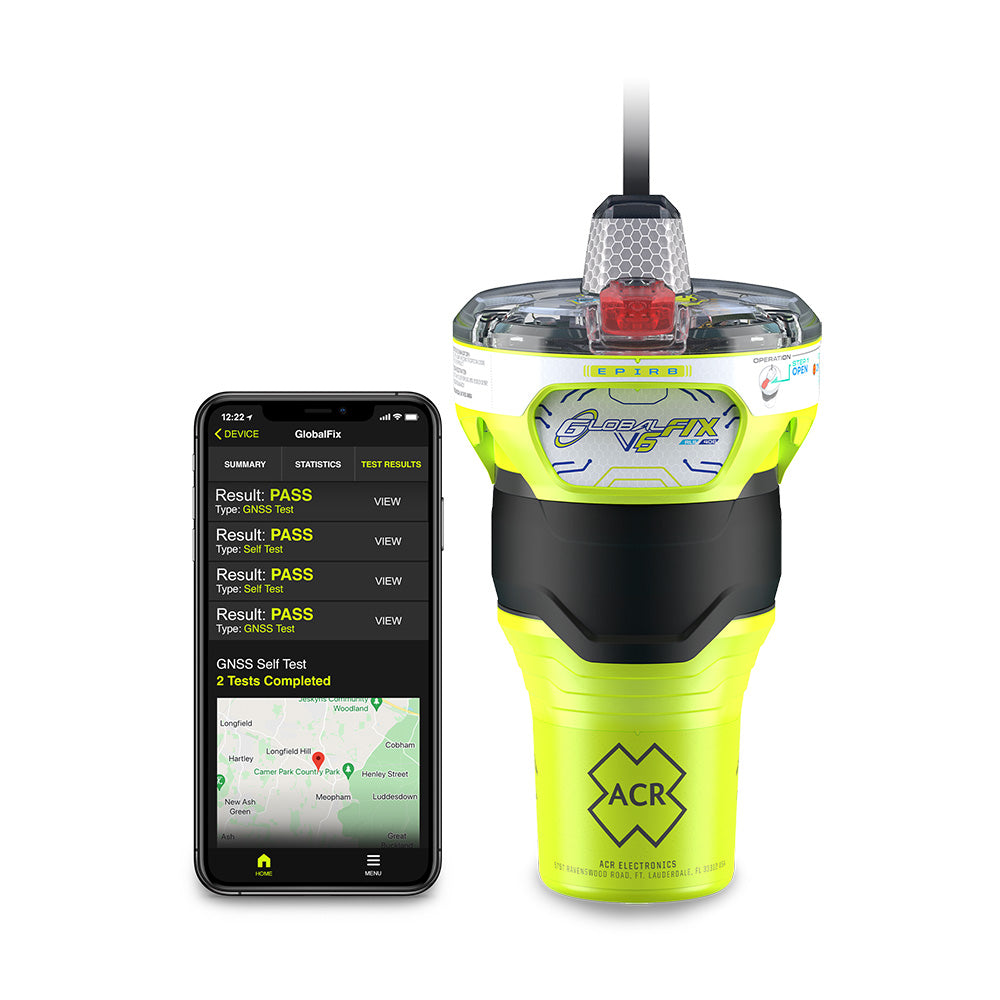 ACR - GlobalFix V6 Category 2 EPIRB - w/Return Link Service & Mobile App