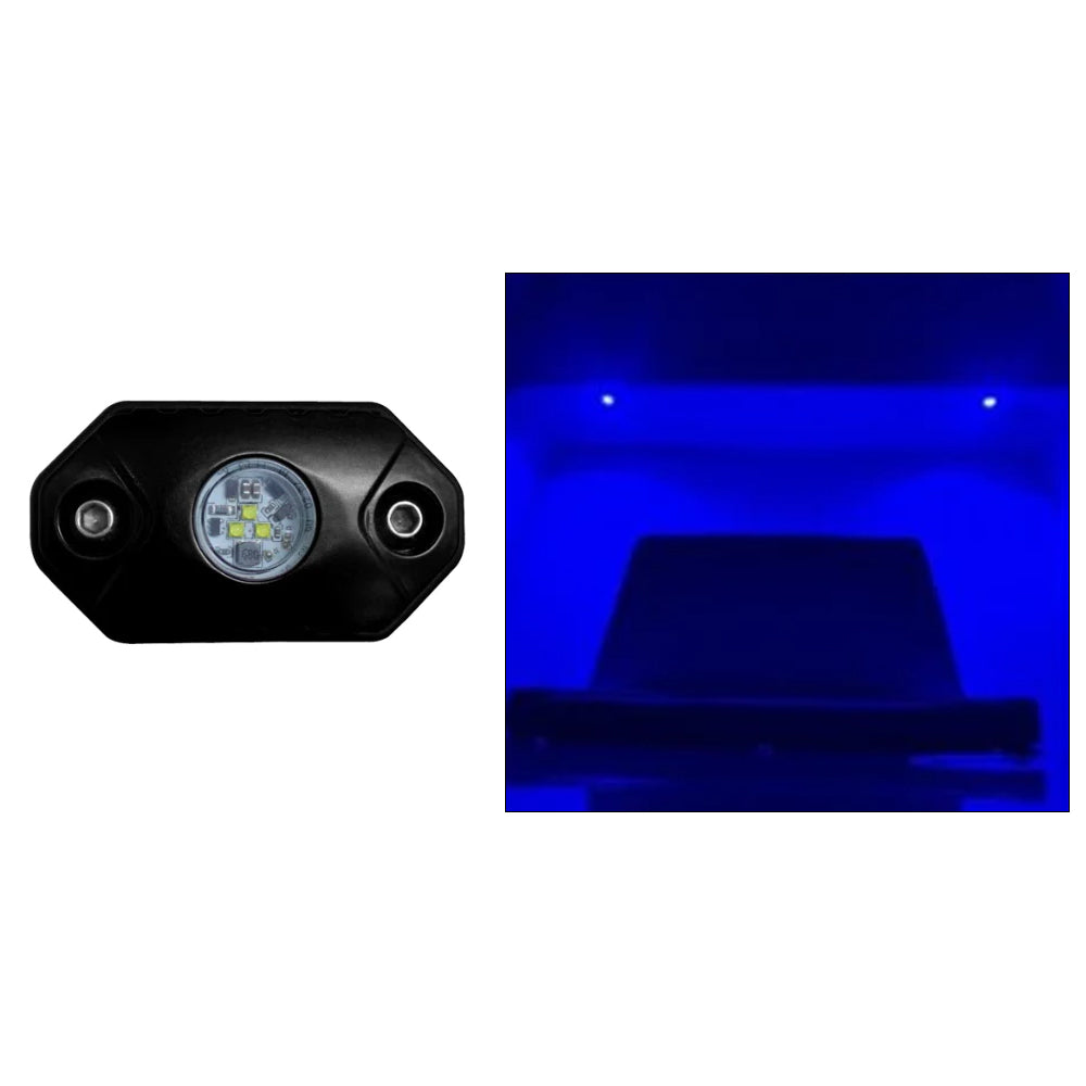 Black Oak - Rock Accent Light - Blue, Black Housing